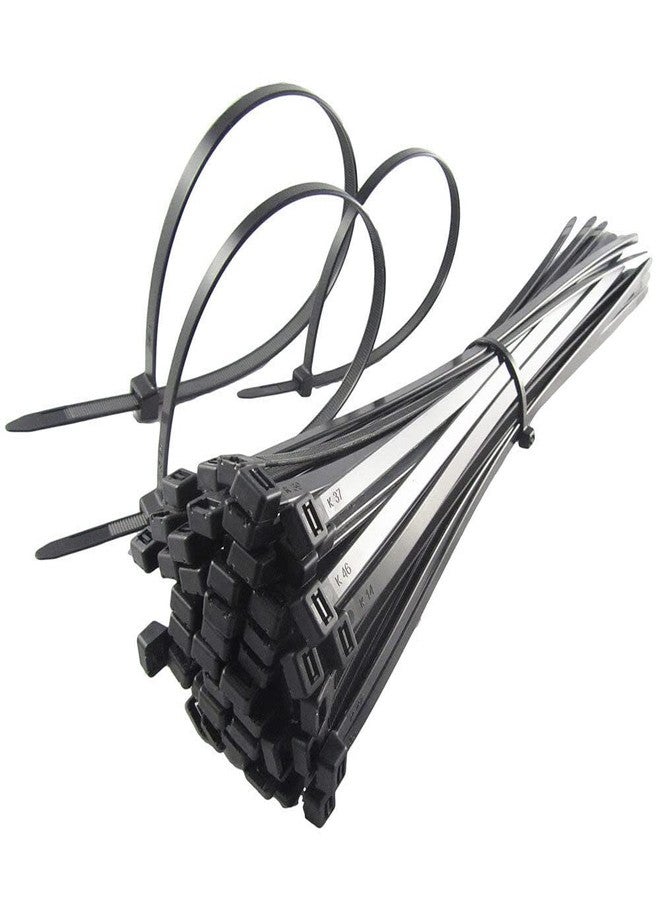 LEYDEN® (100 Piece, 150 x 2.5 MM (6 Inch), 1 Pack Of 100) Self Locking Nylon Cable Ties, Cable Straps Zip Wire Organizer Tie, UV Protected, Halogen Free Black - Image 2